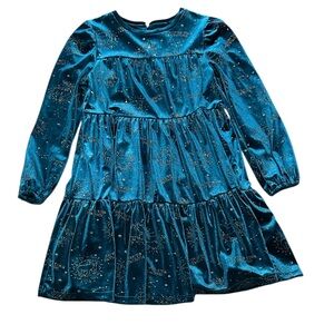 Shimmering Blue Kids Casual Dress